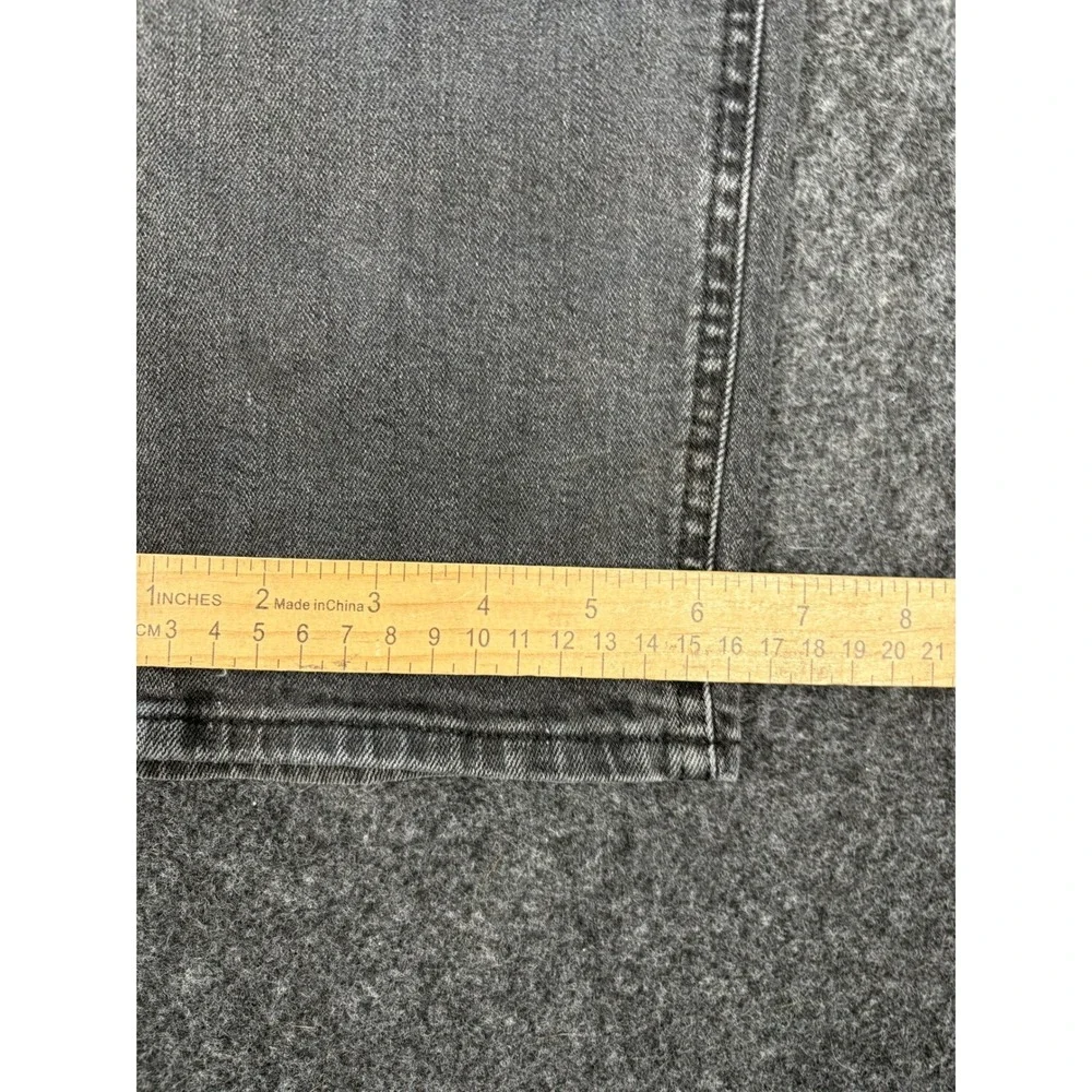 Hugo Boss Mens Slim Fit Stretch Jeans Charcoal Gray 34x32 Faded Denim